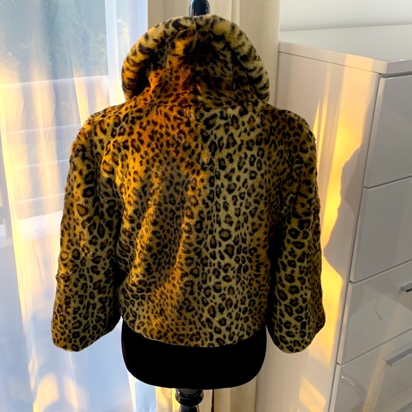 Luii Leopard Faux Fur Jacket size Large - Picture 6 of 17